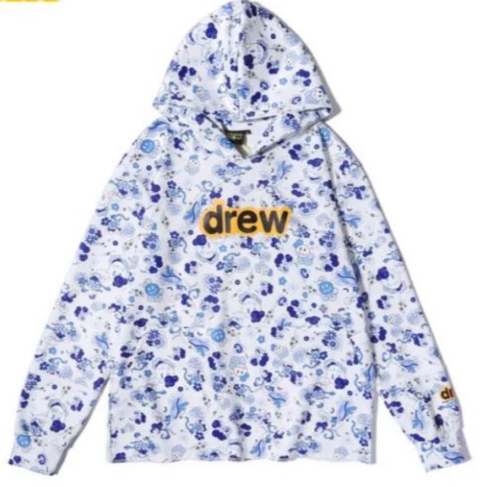 DREW HOUSE blue Danube deconstructed hoodie